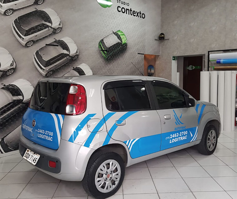 adesivagem veículo autotrac